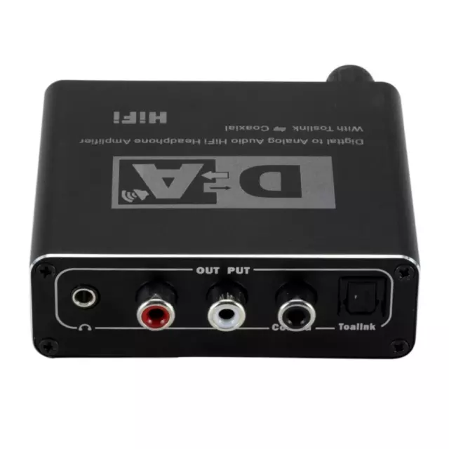 Digital Optical Coaxial Toslink to Analog RCA L/R 3.5mm Audio Converter