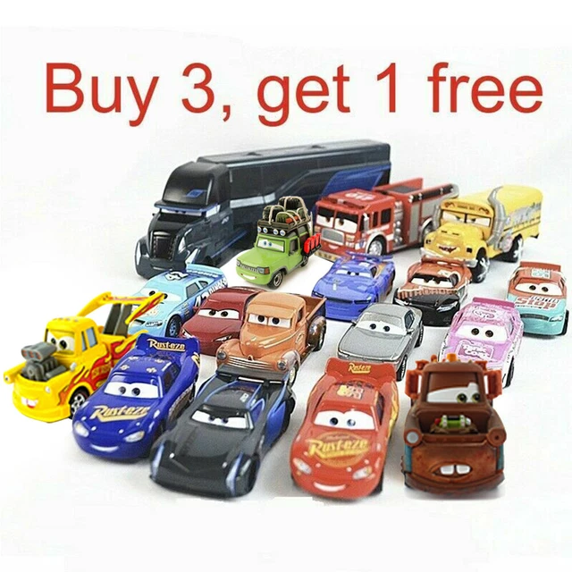 Disney Pixar Cars Lot Lightning McQueen  Red Tow Mater 1:55 Diecast  Toys Gift