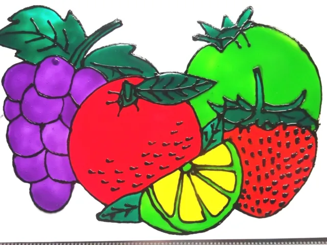 Gabis Window Color Fensterbilder - Deko - Küche --  Früchte Obst  --