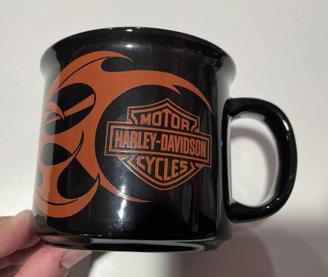 User Black And Orange Harley Davidson Motor Cycles Coffee Mug 2004 - Good Cond.