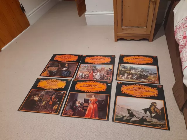 Collection of 6 RCA Camden Classics vinyl LPs Classical Records Mozart Beethoven