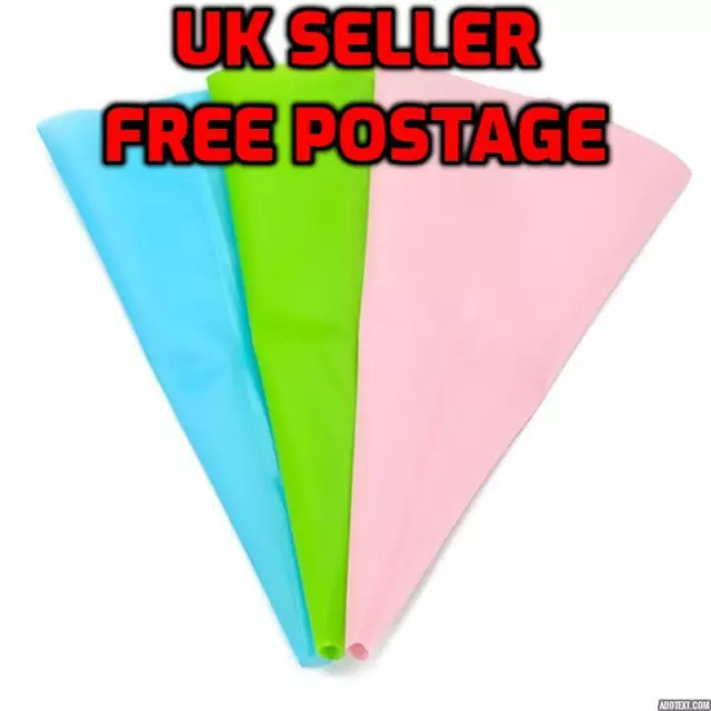 Silicone Cake Piping Bag Icing Cream Pastry Cookies Decoration Reusable Eco