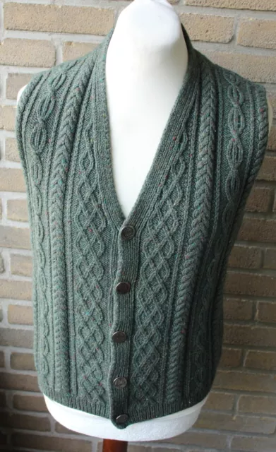 HANDARBEIT TRACHTEN WALK WESTE ca GR 48 WOLLE HERREN 61CM WIESN TIROLER