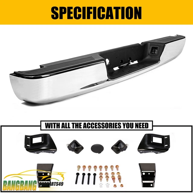 2-Piece Full Chrome Mirror Cover Overlays For 2002-2008 Dodge Ram 1500/2500/3500