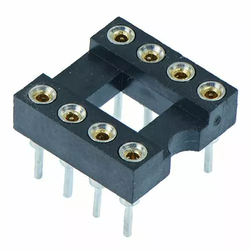 5 x 8 Pin DIP/DIL Turned pin IC Socket Connector 0.3" Pitch