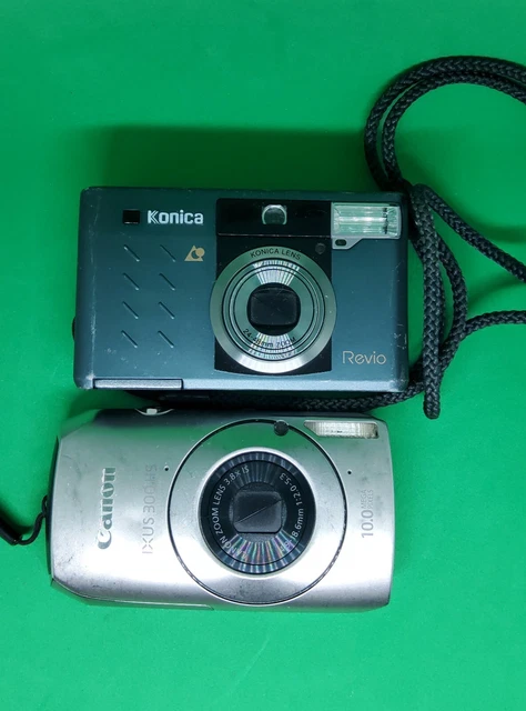 Canon Ixus 300 HS e Konica Revio digitale analogico