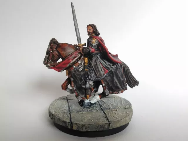 GW - Lotr - Hobbit - Mesbg - Pro painted mounted Aragorn at Black gate ( metal )