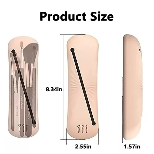 Silicone Makeup Brush Holder Silicone Cosmetic Bag Silicon Portable Cosmetic ... 3