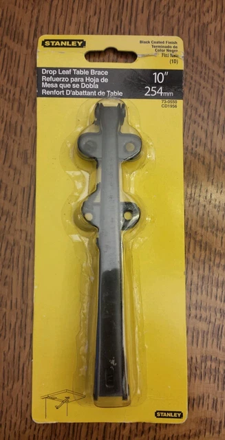 Stanley Drop Leaf Table Brace 10" 254Mm, Black Coated Finish, 73-0550 Cd 1956