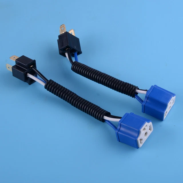 2 Connecteurs Douille Ampoule H1 Pour Phare Voiture - Plug & Play, Pré-câblés, 12-24V