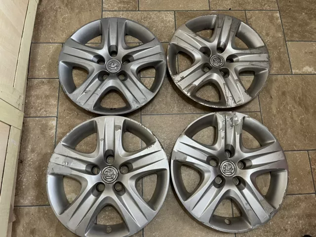 x4 Vauxhall Zafira B Astra H Vectra C 16” Wheel Trims Hub Caps Set Genuine