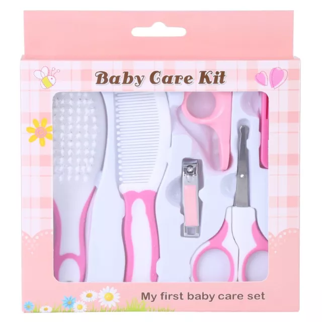 6pcs Newborn Baby Nail Hair Care Grooming Manicure Brush Set Kit