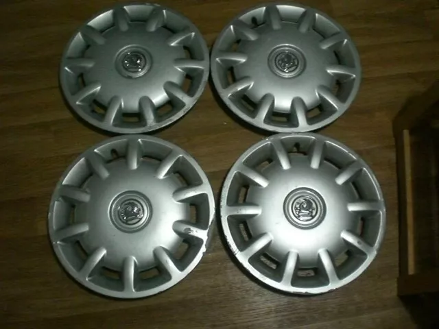 "Finiture ruote Vauxhall coprimozzo copriruota, 4x, set completo, originale, 14"