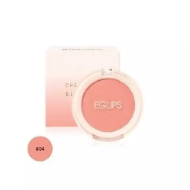 Eglips Cheek Fit Blusher #04 Coral 4 g 0.14 oz Blurring Natural look.