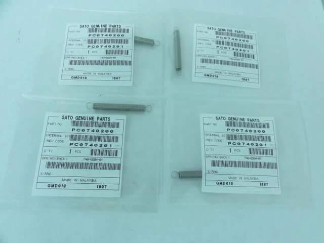190027 New-No Box; Sato PC0740200 Lot-4 Back Springs