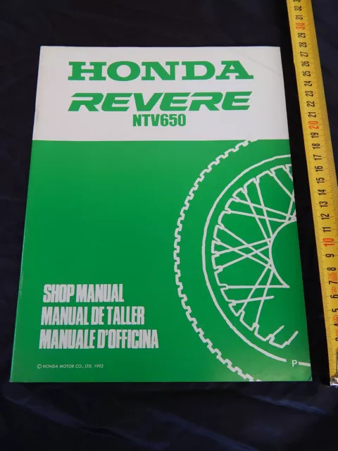 Supplemento Manuale Officina Honda Ntv 650 Revere 1992 Manual Repair