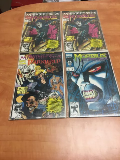 Lot of 4 Morbius the Living Vampire Marvel Comic Books