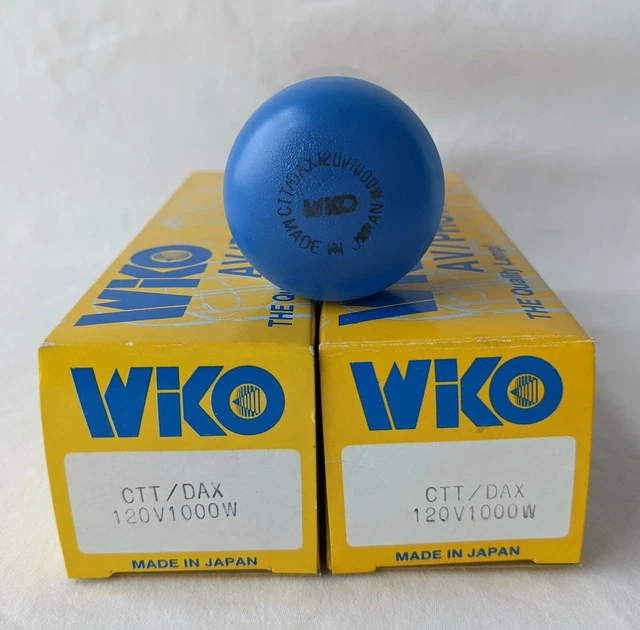 WIKO Projector Lamp CTT DAX Lot of 2 Lamps 1000W 120V Bulbs Projection