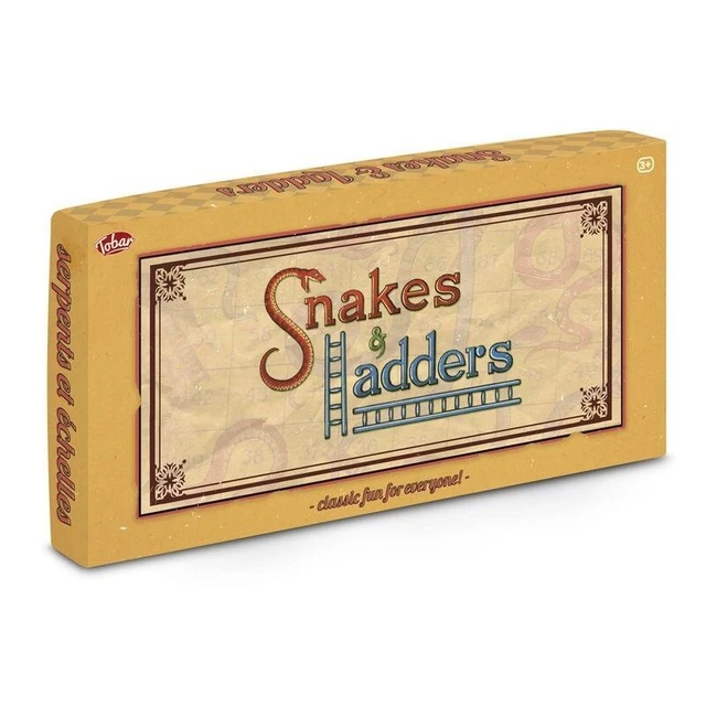 SNAKES AND LADDERS Board Game 28335 Traditional Family Classic Fun