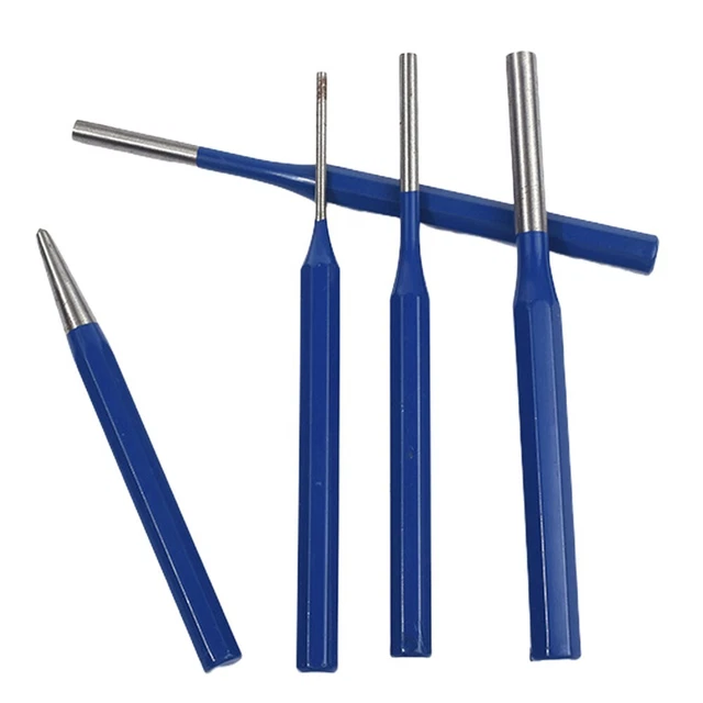 5pcs Alliage Acier Poinçonnage Percussion Ponch Broche Burin for Poseur Déco