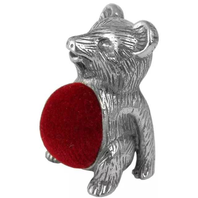 Teddy Bear Pin Cushion Sterling Silver 925 Hallmarked New From Ari D Norman