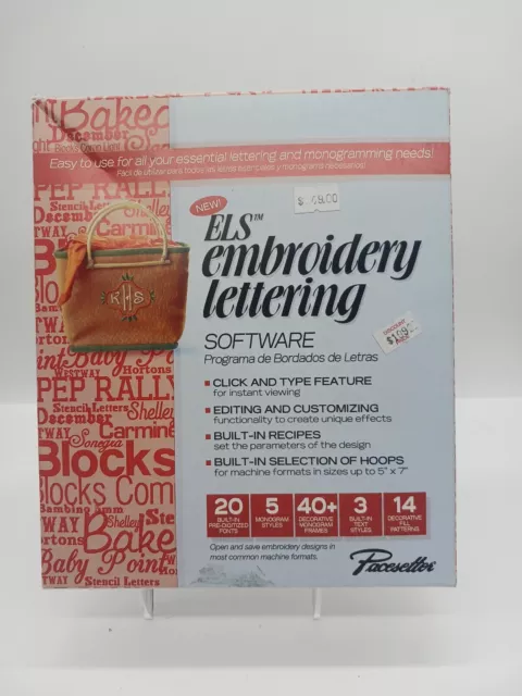 Brother ELS Embroidery Lettering Software Pacesetters Open Box 2