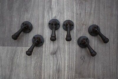 Iron door knobs Vintage Old cast cabinet drawer handles pull rustic Knob 6 pcs