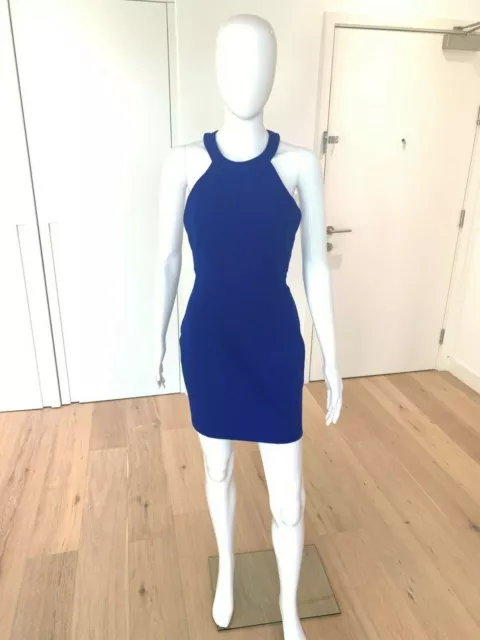 AQ/AQ Lola Blue bodycon backless Mini dress Size 8-10, Used- perfect condition 3