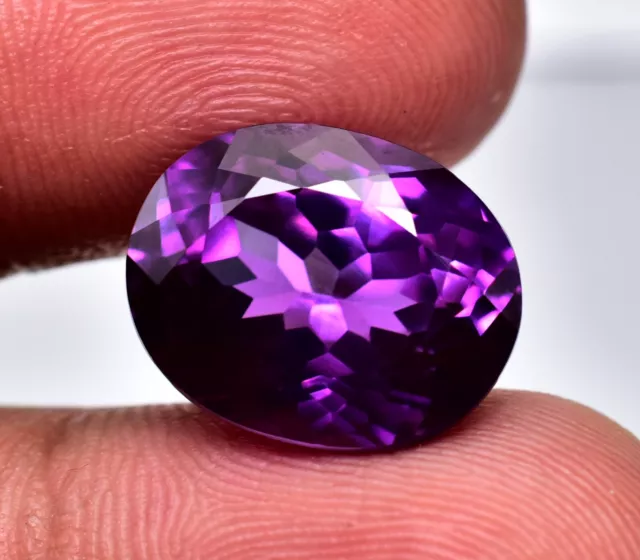 Natural Certified Ceylon Purple Amethyst 7.25 Ct Oval Shape Loose Gemstone