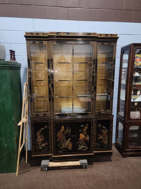 oriental china hutch cabinet