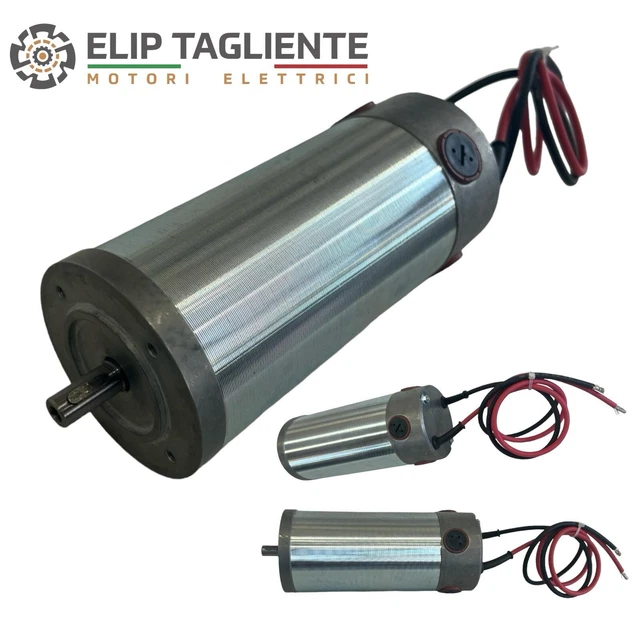 Motore Elettrico DC a Magneti Permanenti 1/2HP 71B14 12V Velocità Nominale 1750 RPM