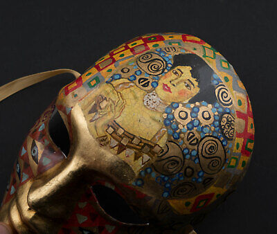 Mask from Venice Volto Face Paper Mache Collection Inspired Per Klimt 2535 2