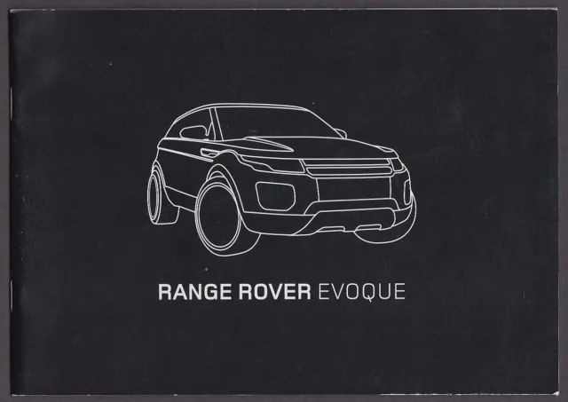 2012 Range Rover Evoque catalog