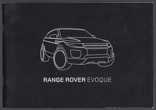 2012 Range Rover Evoque catalog