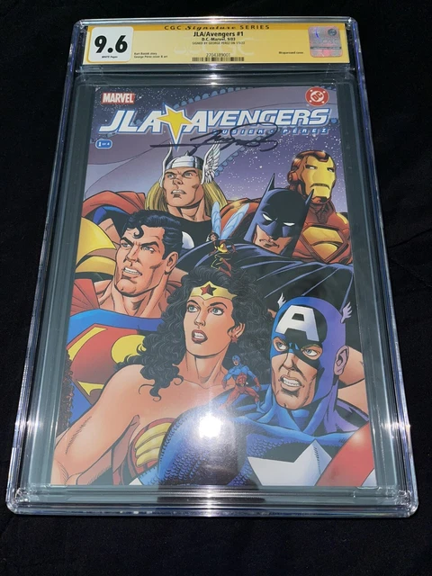 JLA AVENGERS #1 CGC SS 9.6 signed by GEORGE PEREZ 2003 DC Marvel Comics