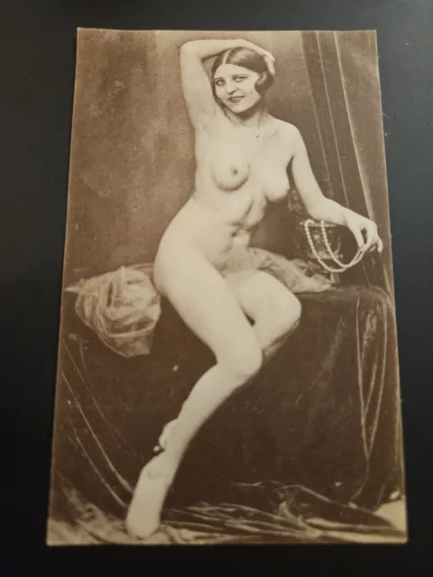 Carte Postale Ancienne Femme Nue Erotique