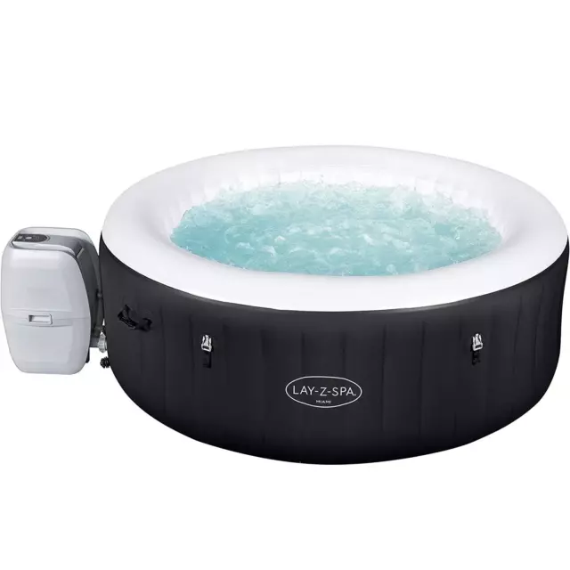 Lay-Z Spa AirJet Miami 4 Person Inflatable Hot Tub 60001