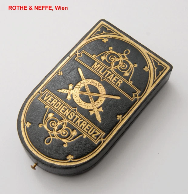 K.u.k Orden Etui Militärverdienstkreuz,kuk military merit cross,medal,order case