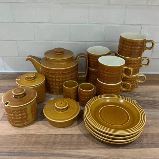 Retro Vintage Hornsea Saffron Tableware - PLEASE PICK YOUR ITEM - Teapots Cups +