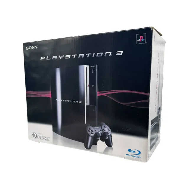 Sony PlayStation 3 40GB Piano Black Spielekonsole OVP GEBRAUCHT GUT