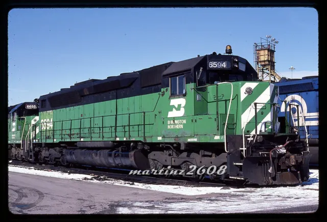 (Ym) Orig Train Slide Burlington Northern (Bn) 6594 Roster