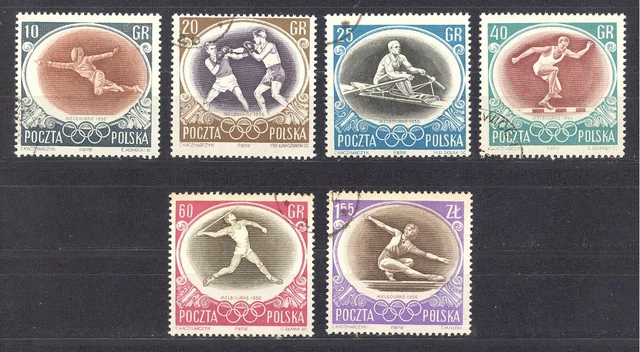 Polen Einsteckkarte mit MiNr. 984 bis 989 (oo)
