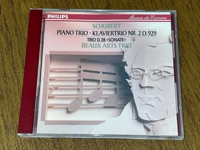 Beaux Arts Trio-Schubert:piano Trio No. 1, Adagio/Orig Philips Camera-Usa By Pdo