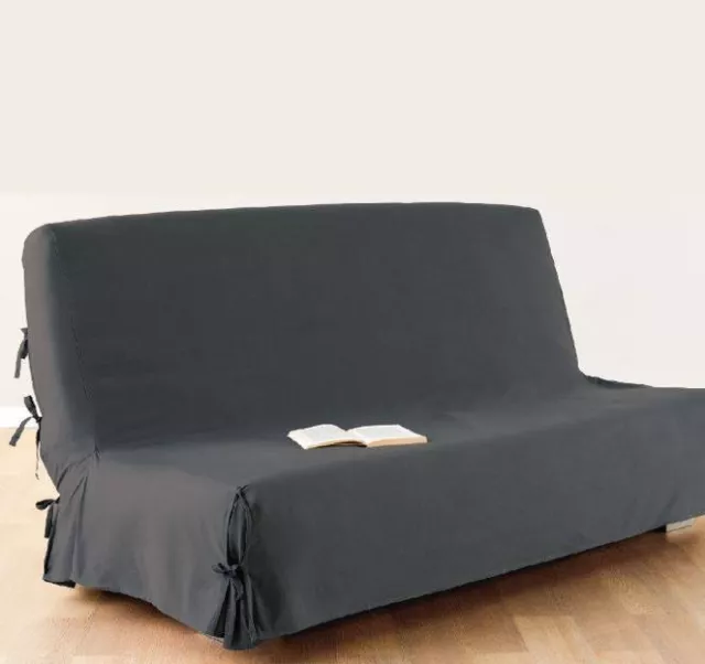 Sofahusse con Cintas, 200 X 140CM, Gris Oscuro 2