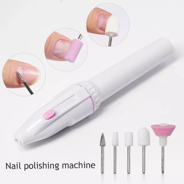 Electric Manicure Pedicure Nail Art Beauty Care File Polish Drill Tool Kit Set/