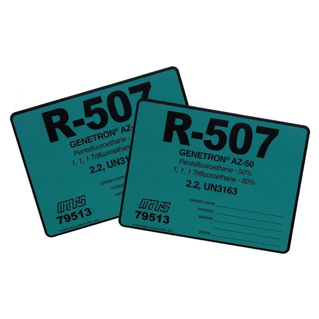 R-507 / R507 Label # 79513 , Pack of (2)
