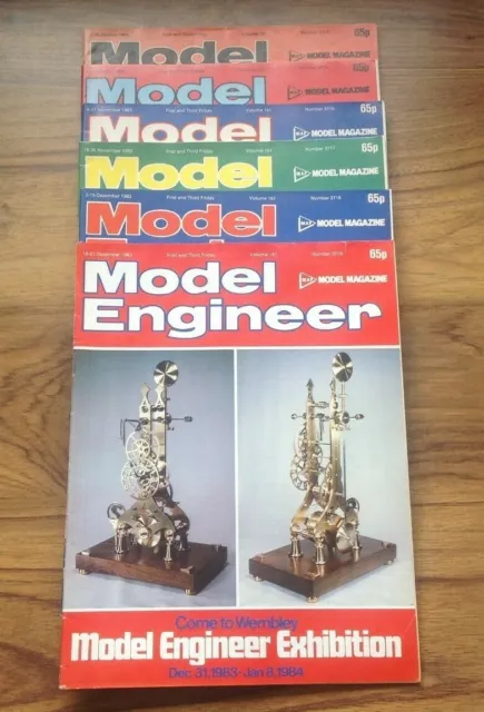 Model Engineer Magazines 1983 nos 3714 - 3719 .Free UK Postage
