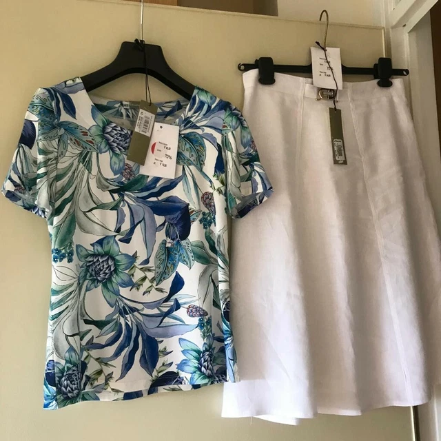 Elizabeth Ascot completo 100% lino taglia 42 AFFARONE