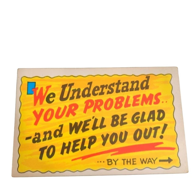 Postcard We Understand Your Problems Which Way Did You Come In Comic Unposted