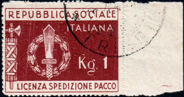 1944 - Franchigia Militare - Sassone n.1 - usato - Firmato Raybaudi